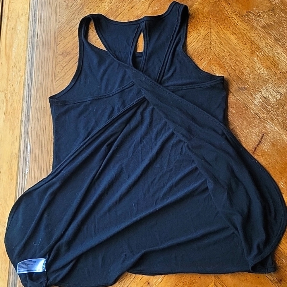🍀Mossimo Suply Co open back black tank top!! Extra long